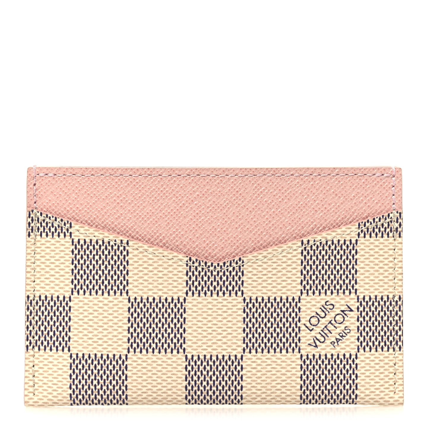 Damier Azur Daily Card Holder Rose Ballerine