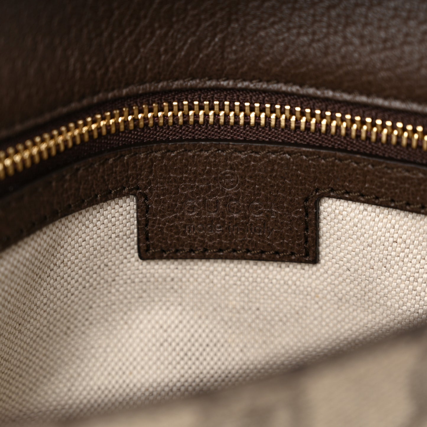 GG Supreme Monogram Textured Dollar Calfskin Blondie Chain Shoulder Flap Bag Beige Ebony New Acero