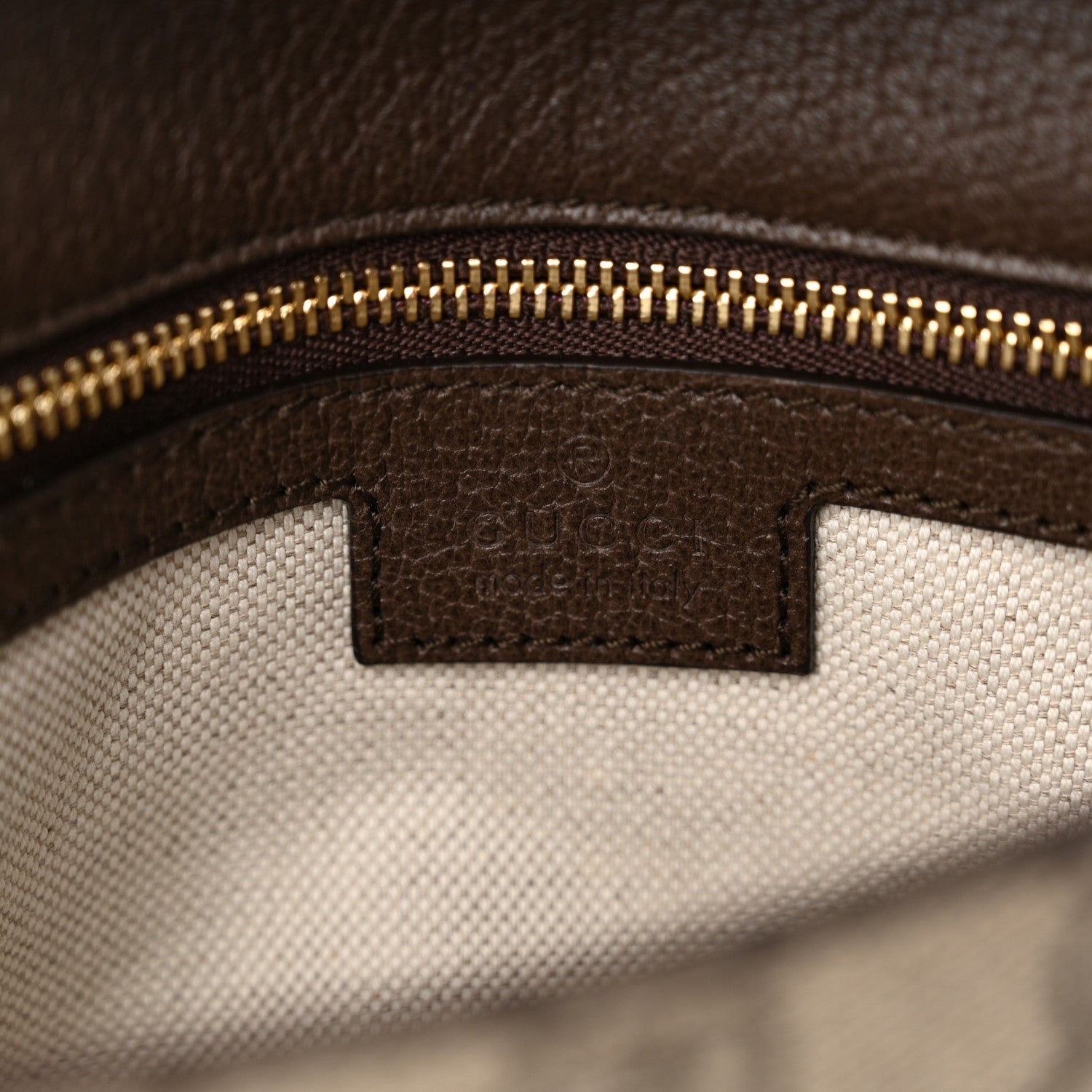 Gucci GG Supreme Monogram Textured Dollar Calfskin Blondie Chain Shoulder Flap Bag Beige Ebony New Acero 7 of 12