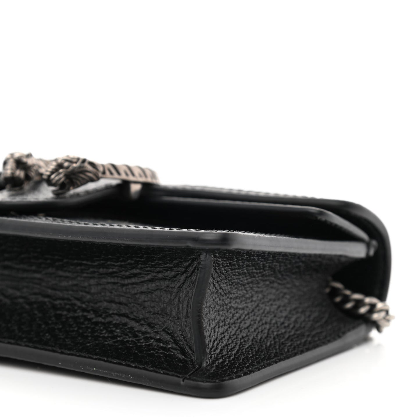 Jacquard Black Denim GG Monogram Super Mini Dionysus Shoulder Bag Black Ivory