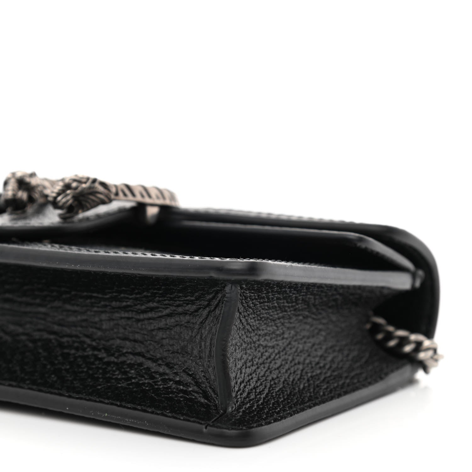Gucci Jacquard Black Denim GG Monogram Super Mini Dionysus Shoulder Bag Black Ivory 9 of 10