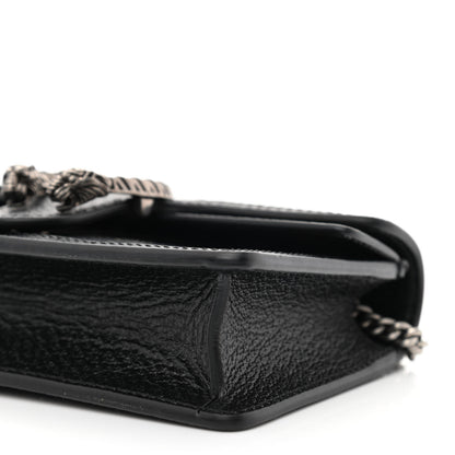 Gucci Jacquard Black Denim GG Monogram Super Mini Dionysus Shoulder Bag Black Ivory 9 of 10