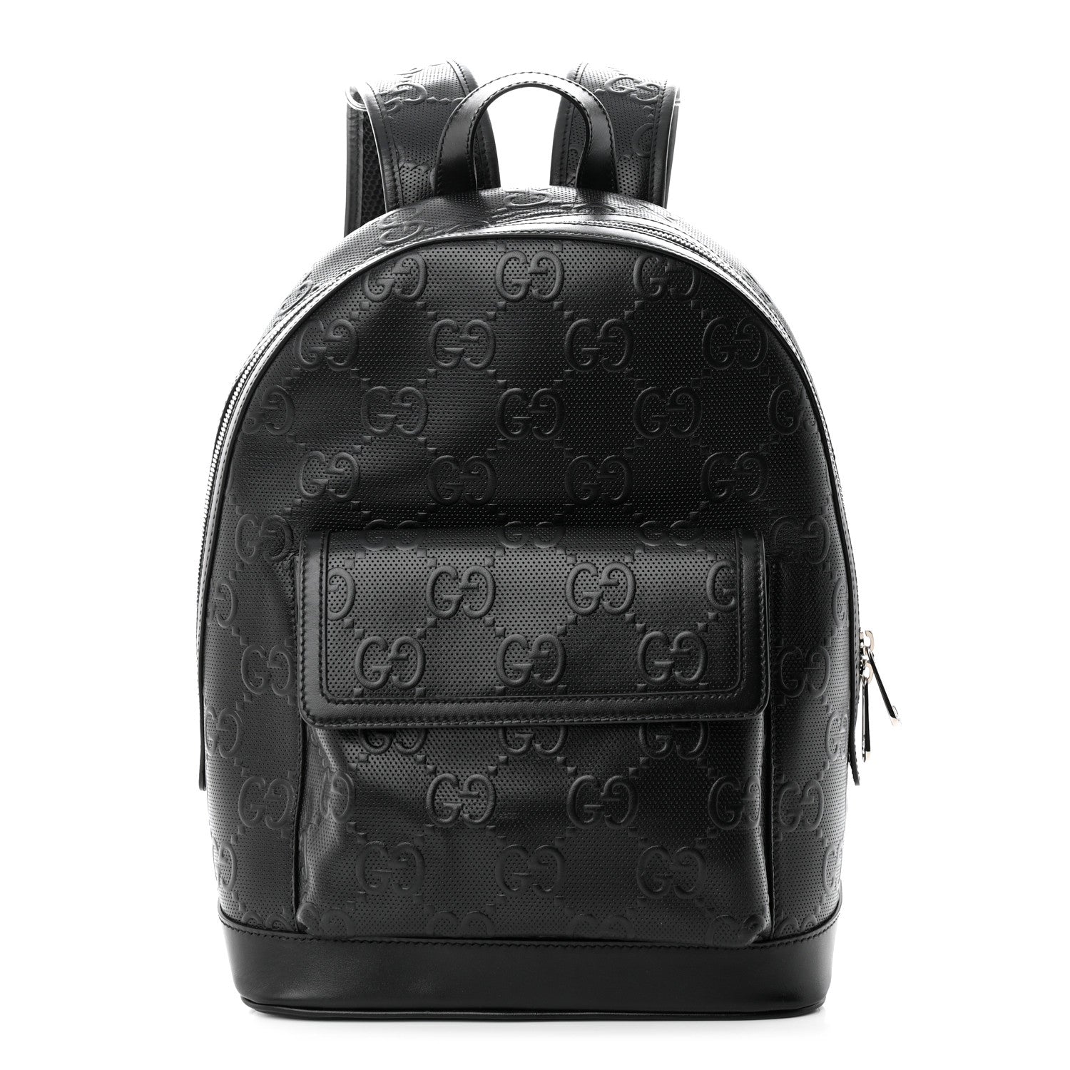 Gucci Calfskin GG Tennis Embossed Backpack Black 1 of 10