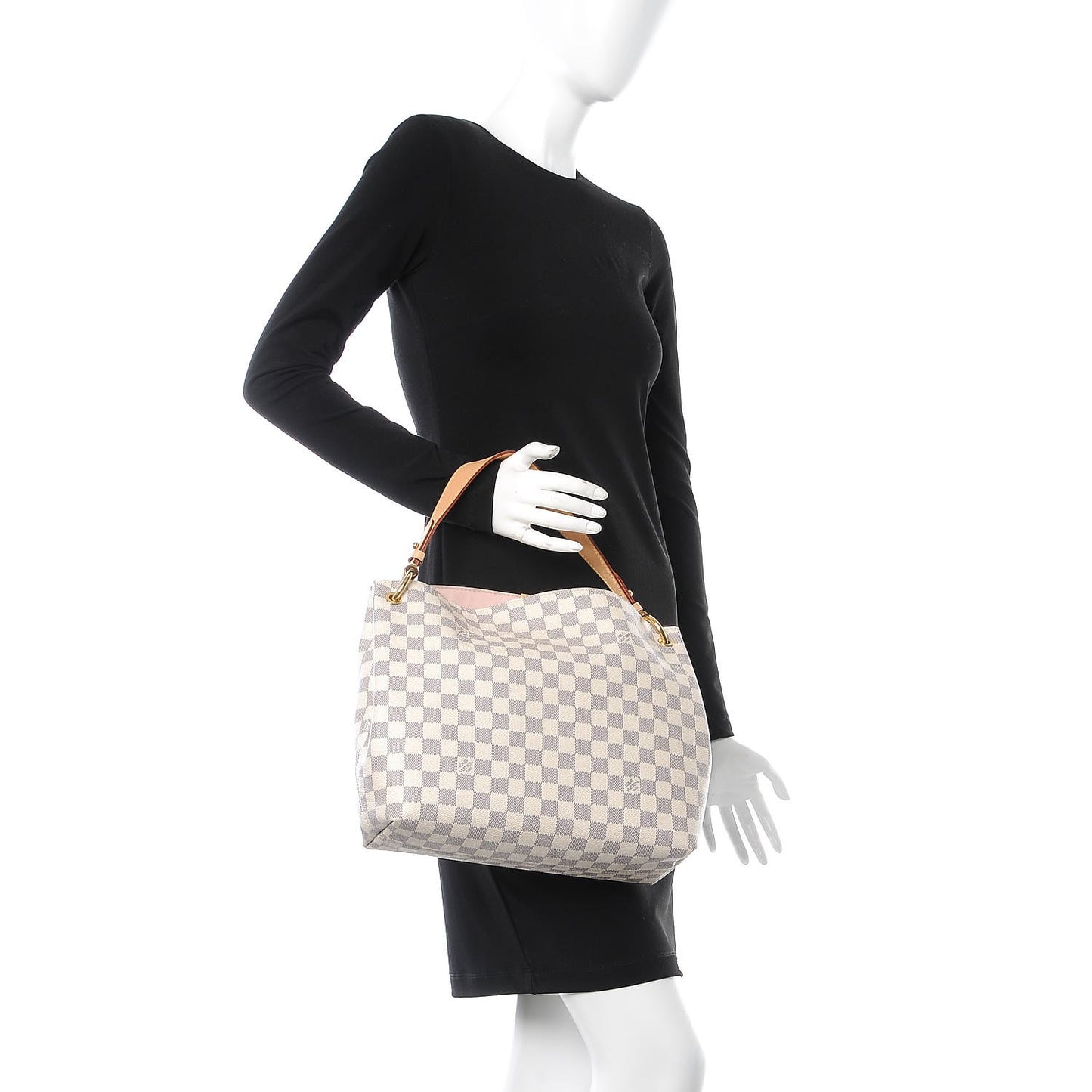 Damier Azur Graceful PM Rose Ballerine