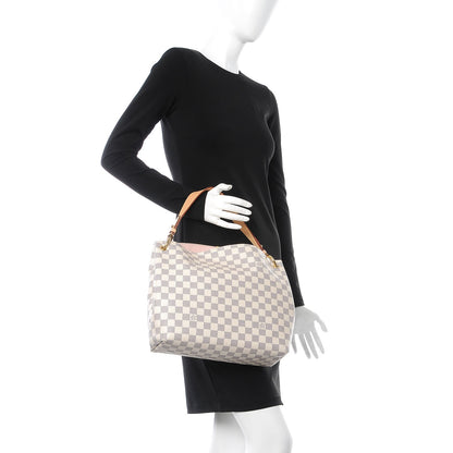 Louis Vuitton Damier Azur Graceful PM Rose Ballerine 2 of 10