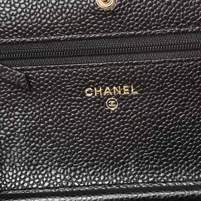Chanel Caviar Quilted Wallet On Chain WOC Black 6 of 11
