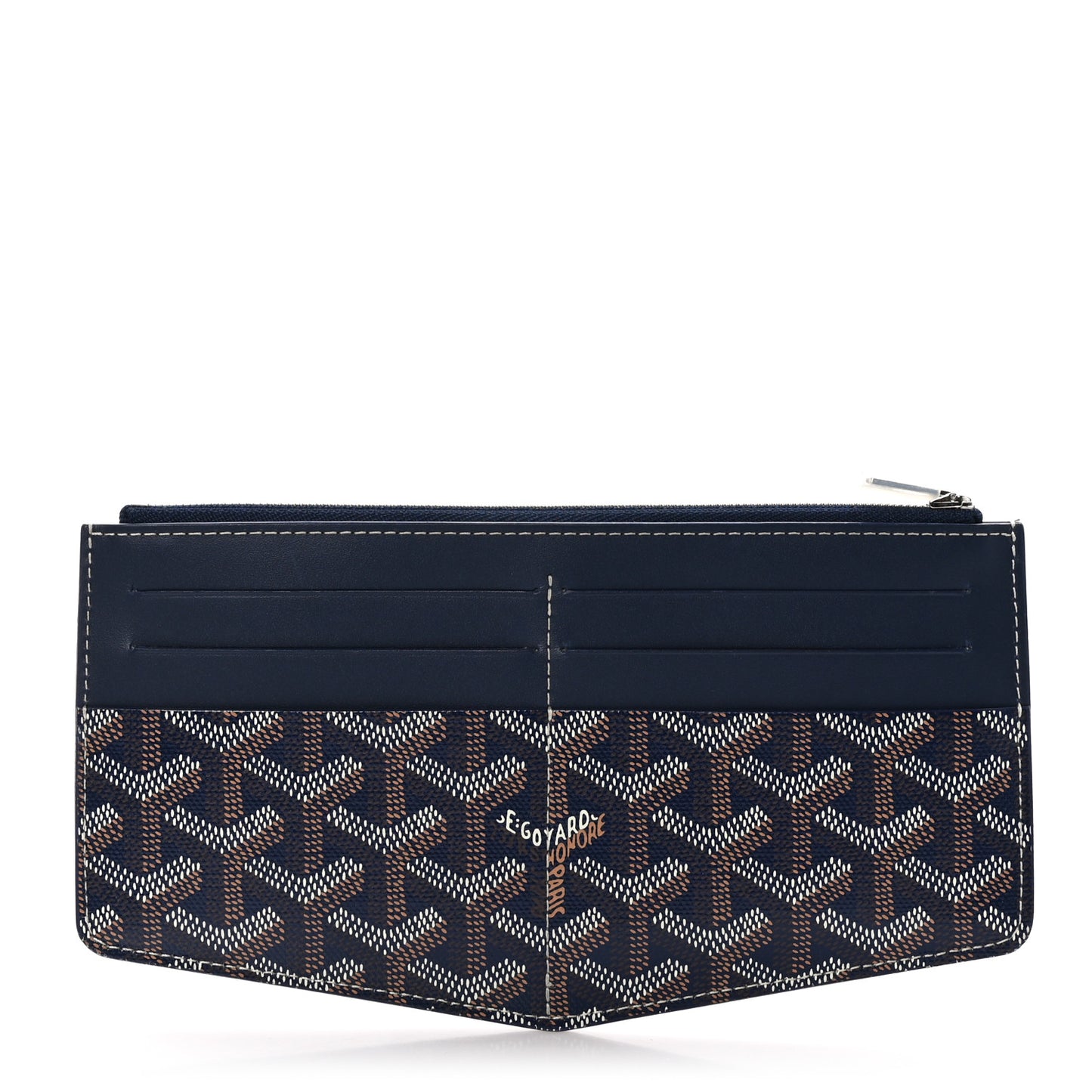 Goyardine Insert Louise Wallet Navy