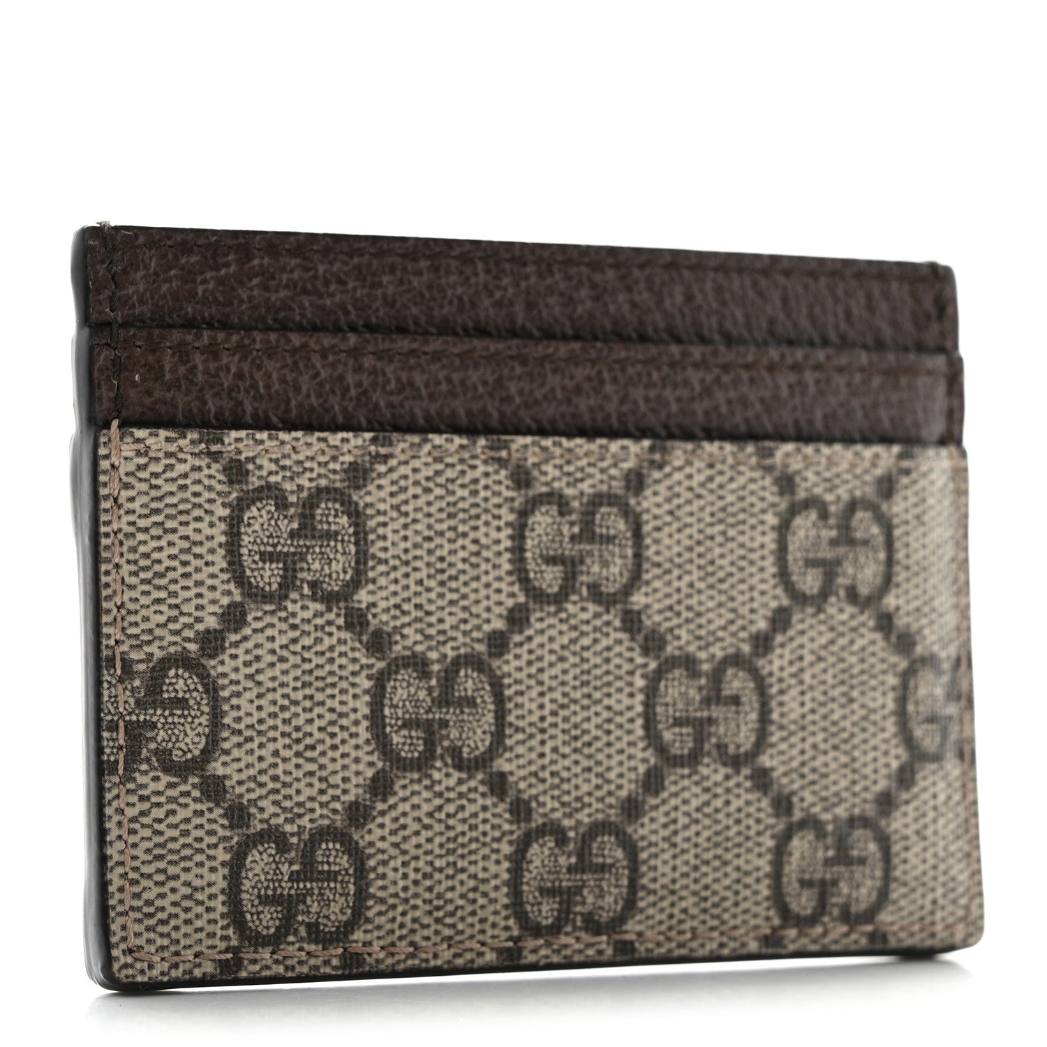 Gucci GG Supreme Monogram Ophidia Card Holder Brown 3 of 8