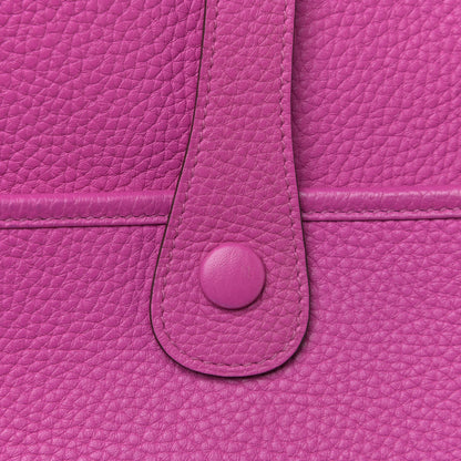 Hermes Taurillon Clemence Evelyne III GM Magnolia 14 of 15