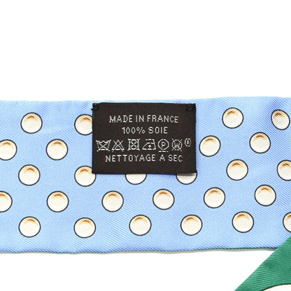 Hermes Silk Grand Tralala Twilly Bleu Ciel Vert 4 of 4