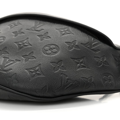 Louis Vuitton Calfskin Monogram Shadow Discovery Bumbag Black 9 of 9