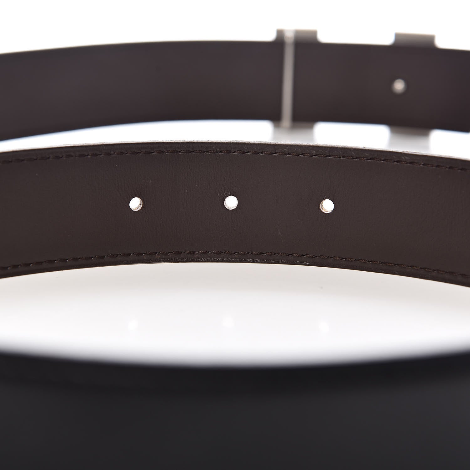 Hermes Box Swift 32mm H Belt 90 Black Chocolate 6 of 7