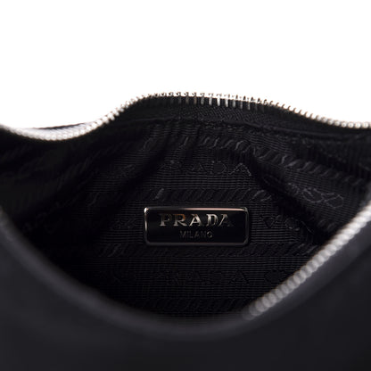 Prada Nylon Re-Edition 2005 Shoulder Bag Black 8 of 10