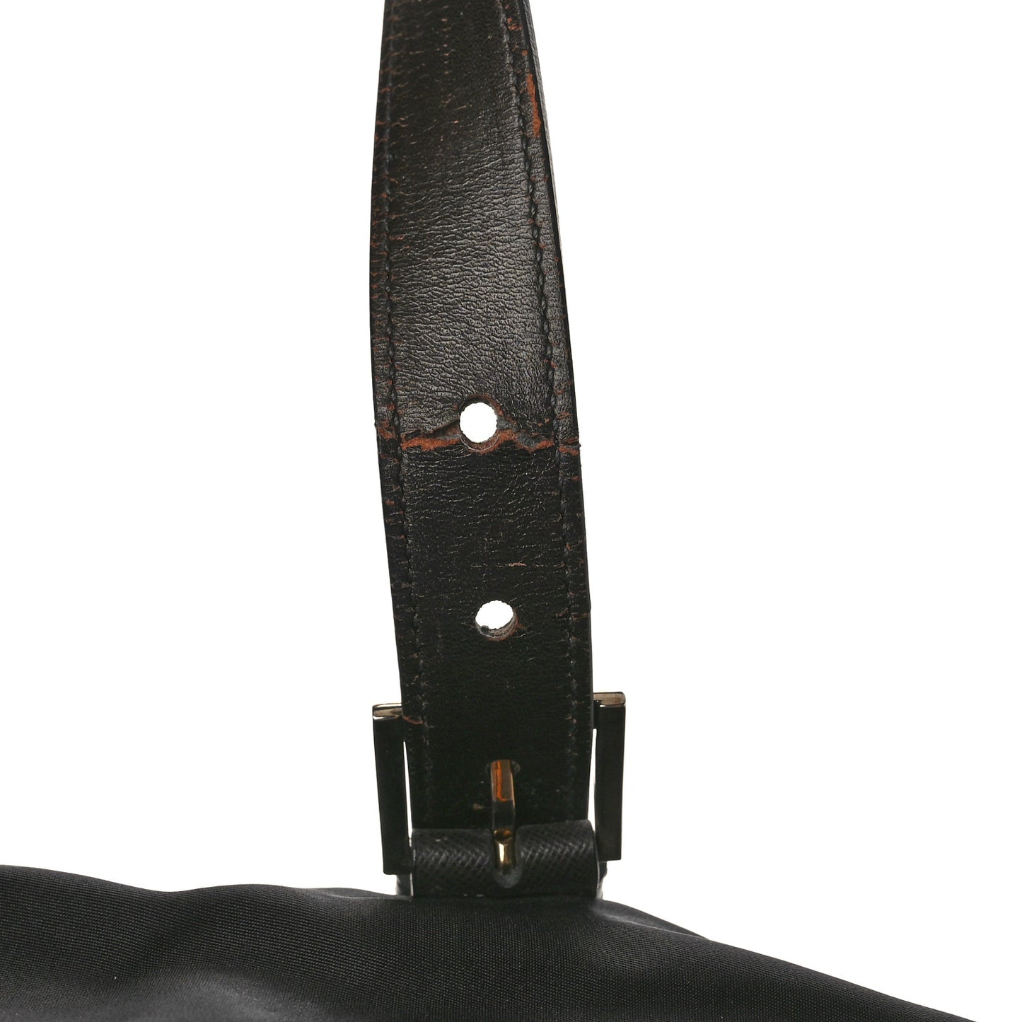 Tessuto Nylon Tote Black Cuoio