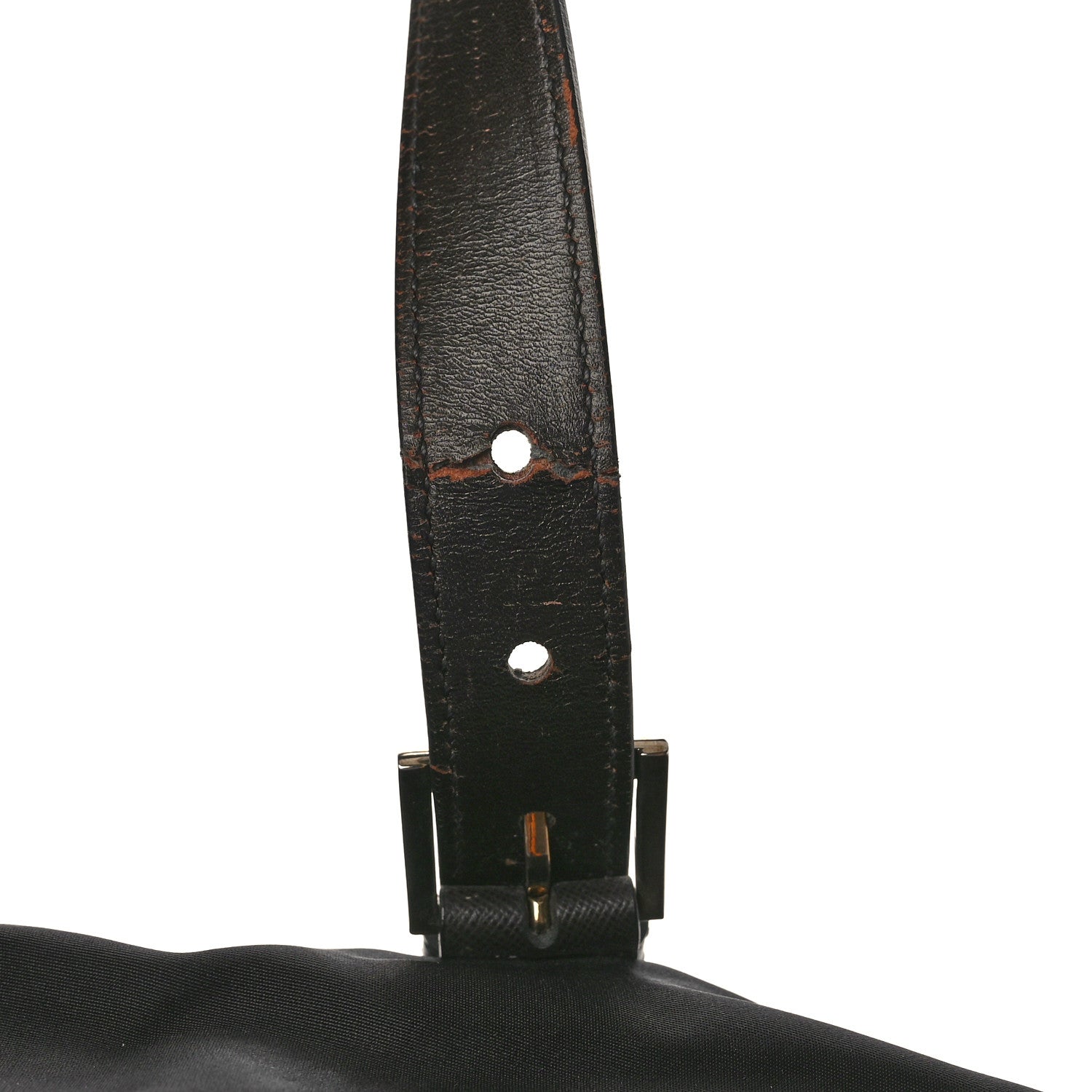 Prada Tessuto Nylon Tote Black Cuoio 11 of 13