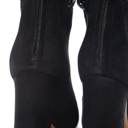 Valentino Garavani Suede Ankle Chain Boots 35.5 Black 12 of 15