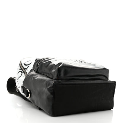 Dolce & Gabbana Calfskin Coated Canvas Vulcano Backpack Black 4 of 12