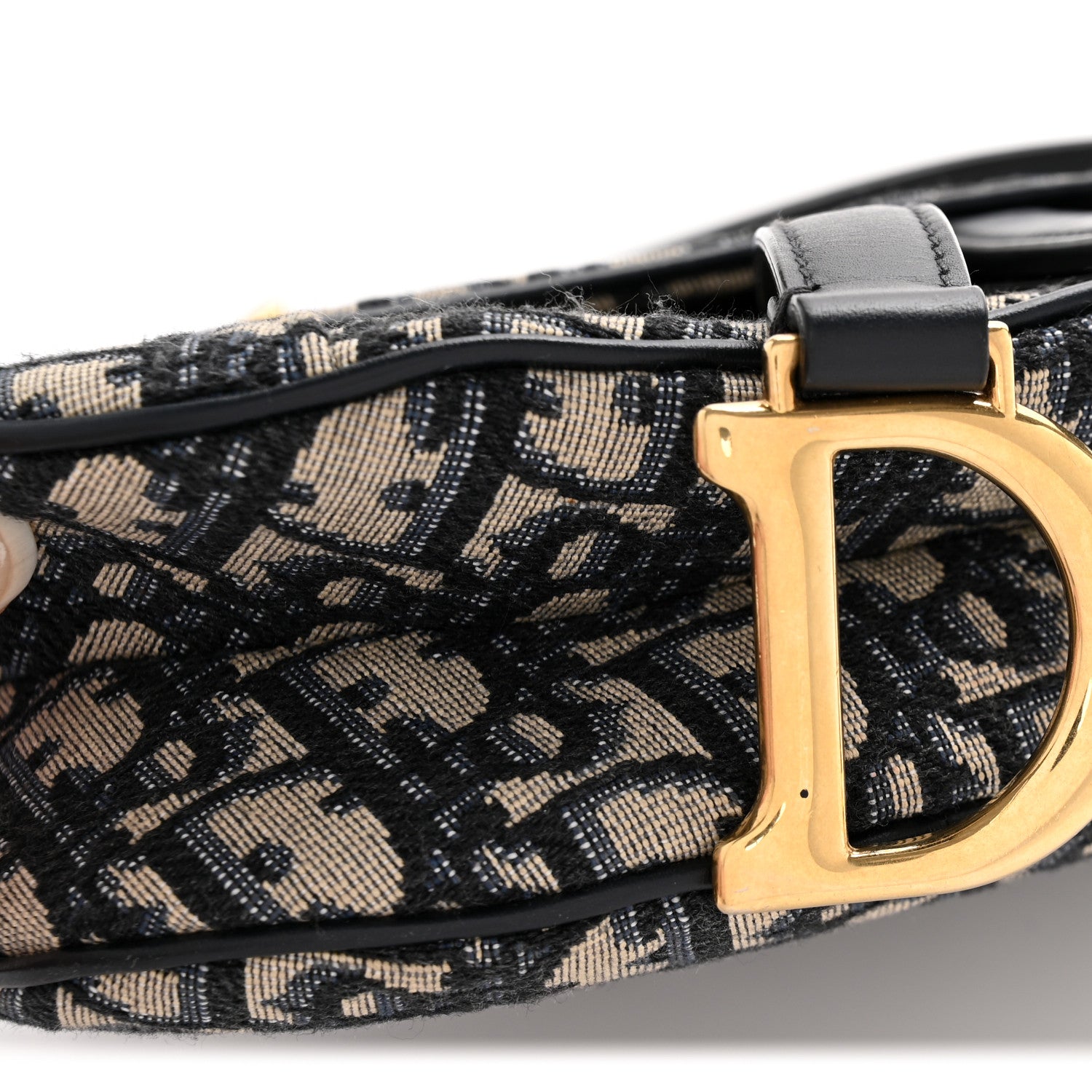 Christian Dior Oblique Mini Saddle Bag Blue 11 of 12