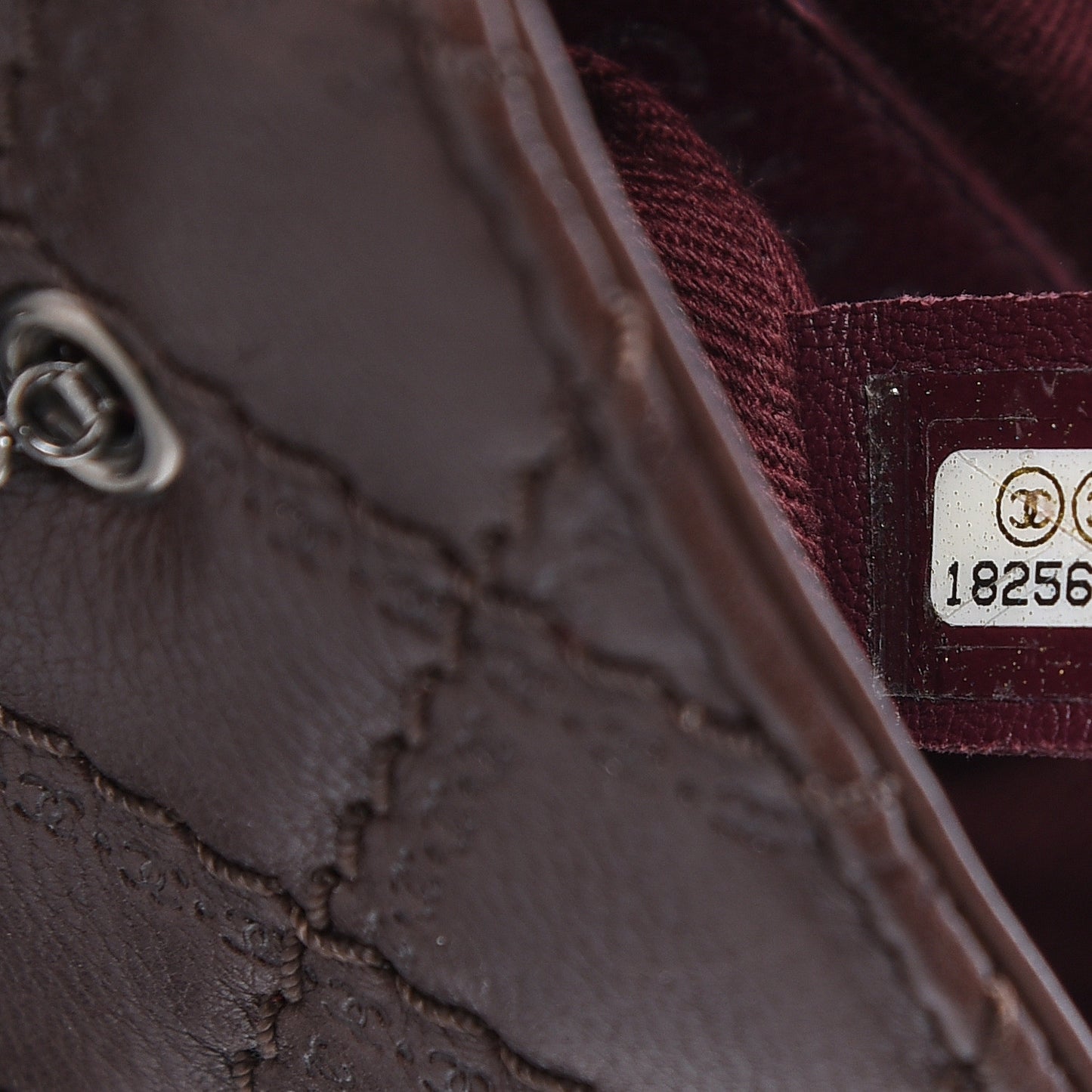 Calfskin Coco Sporran Small Tassel Flap Dark Brown