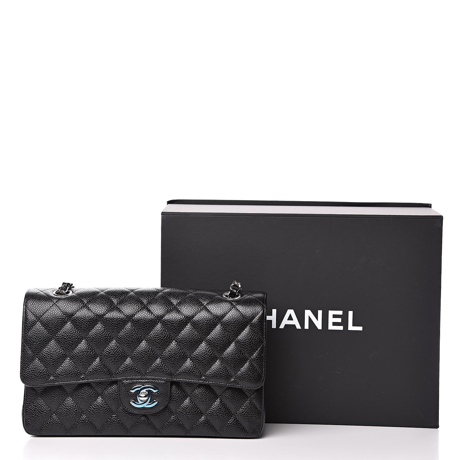 Chanel Caviar Quilted Medium Double Flap Black 11 of 11