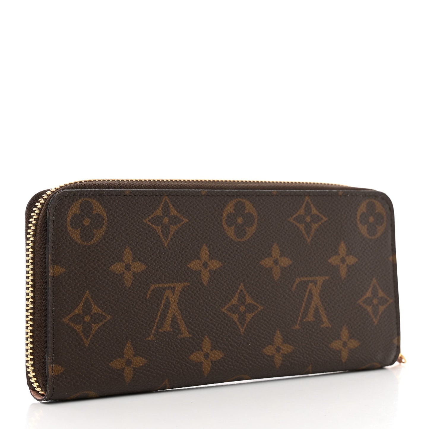 Monogram Clemence Wallet Rose Ballerine