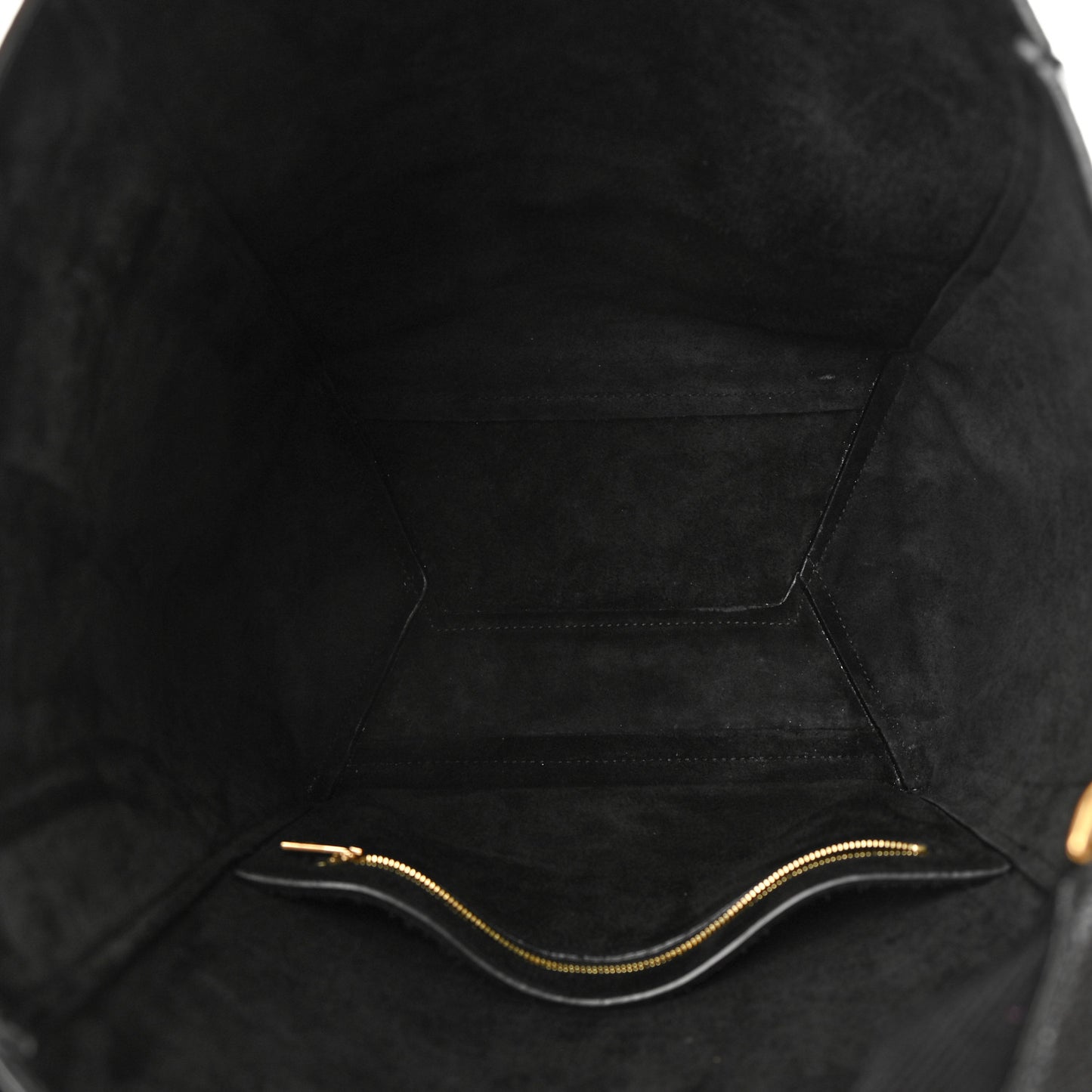 Soft Grained Calfskin Sangle Bucket Bag Black