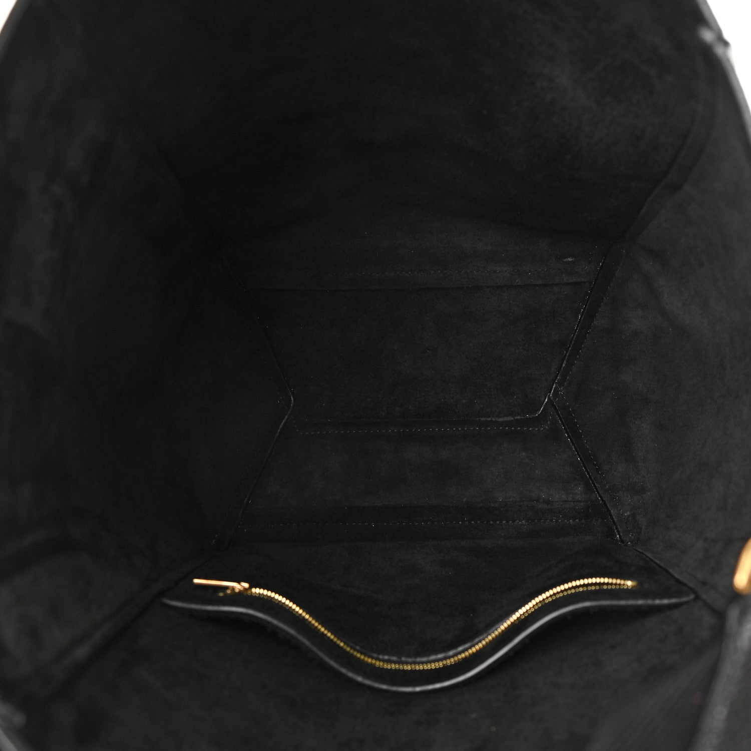 Celine Soft Grained Calfskin Sangle Bucket Bag Black 5 of 13