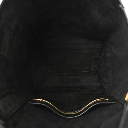 Celine Soft Grained Calfskin Sangle Bucket Bag Black 5 of 13