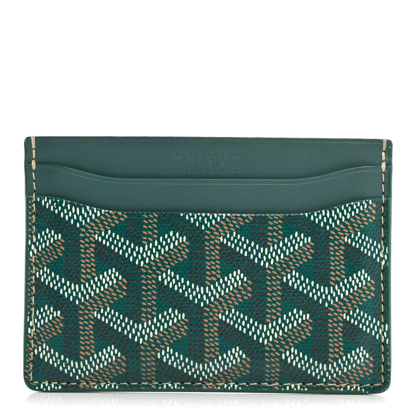 Goyardine Saint Sulpice Card Holder Green