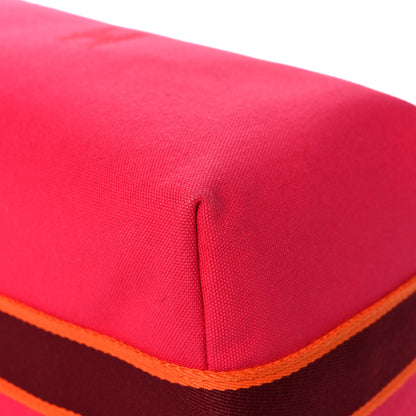 Hermes Canvas Large Bride-A-Brac Pouch Hibiscus 8 of 10