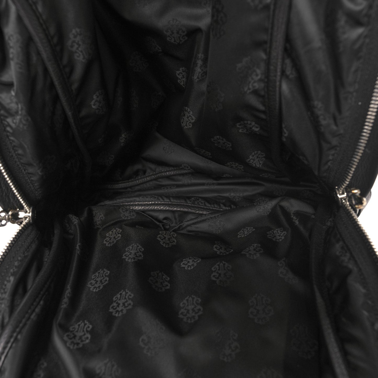 Calfskin Cross Patch 7th Grade Backpack Black