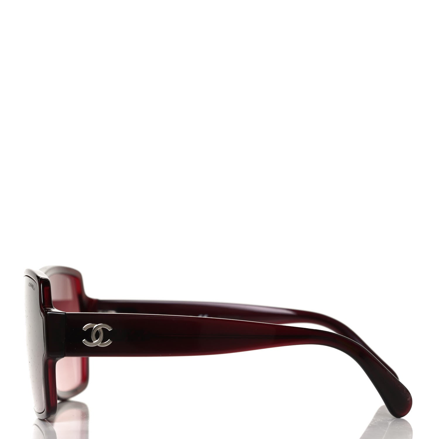 Chanel Acetate Square CC Sunglasses 5385 Burgundy 3 of 8