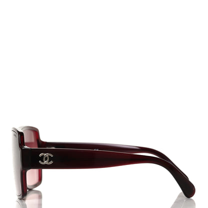 Chanel Acetate Square CC Sunglasses 5385 Burgundy 3 of 8