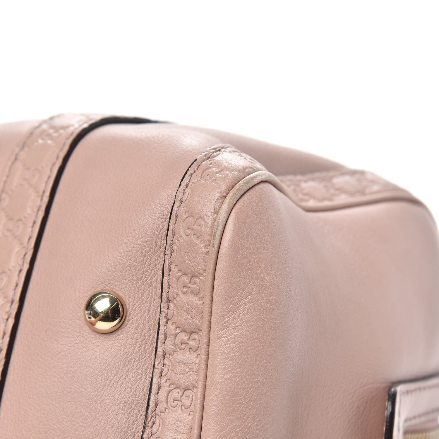 Gucci Calfskin Microguccissima Trim Medium Boston Pink 12 of 16