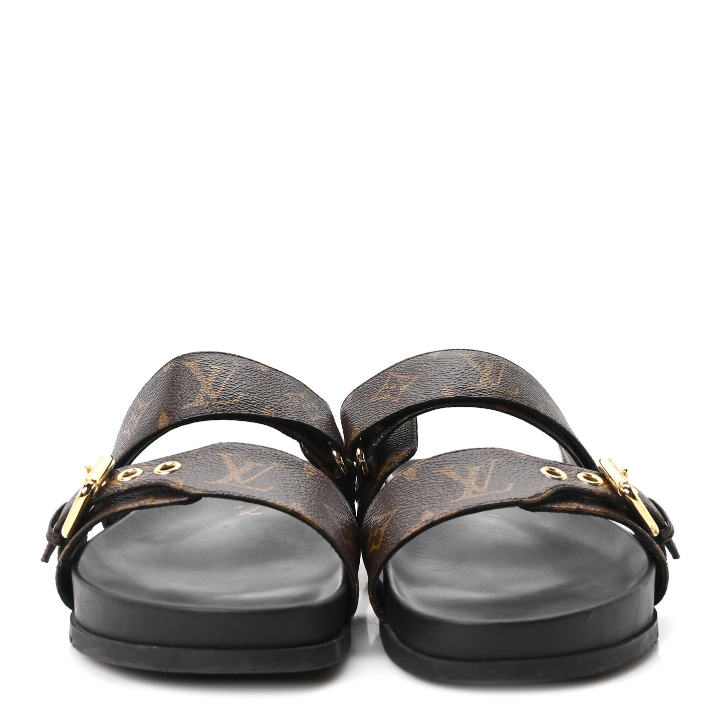 Monogram Bom Dia Mule Sandals 39 Black