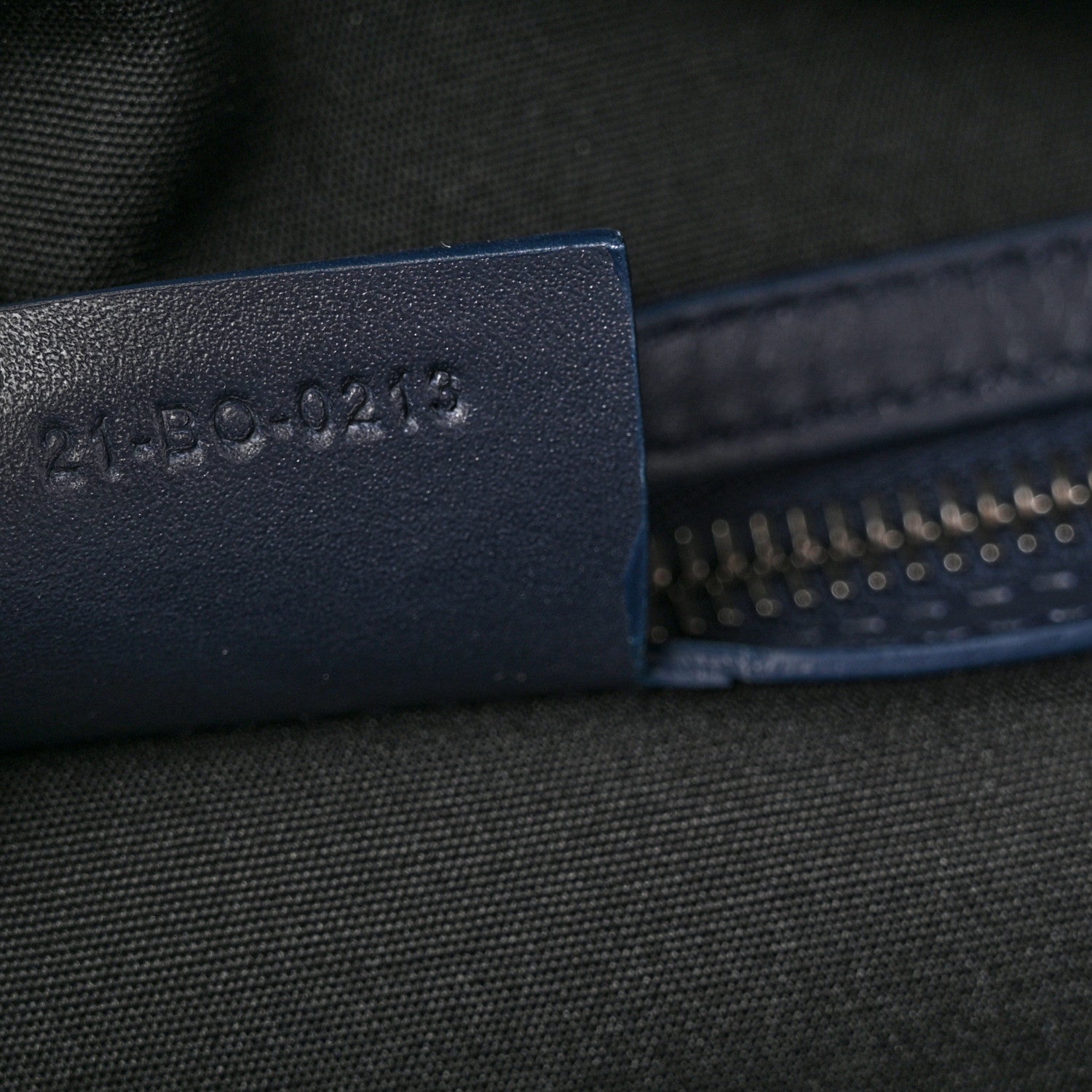 Christian Dior Coated Canvas CD Diamond Lingot 50 Bag Navy 6 of 9