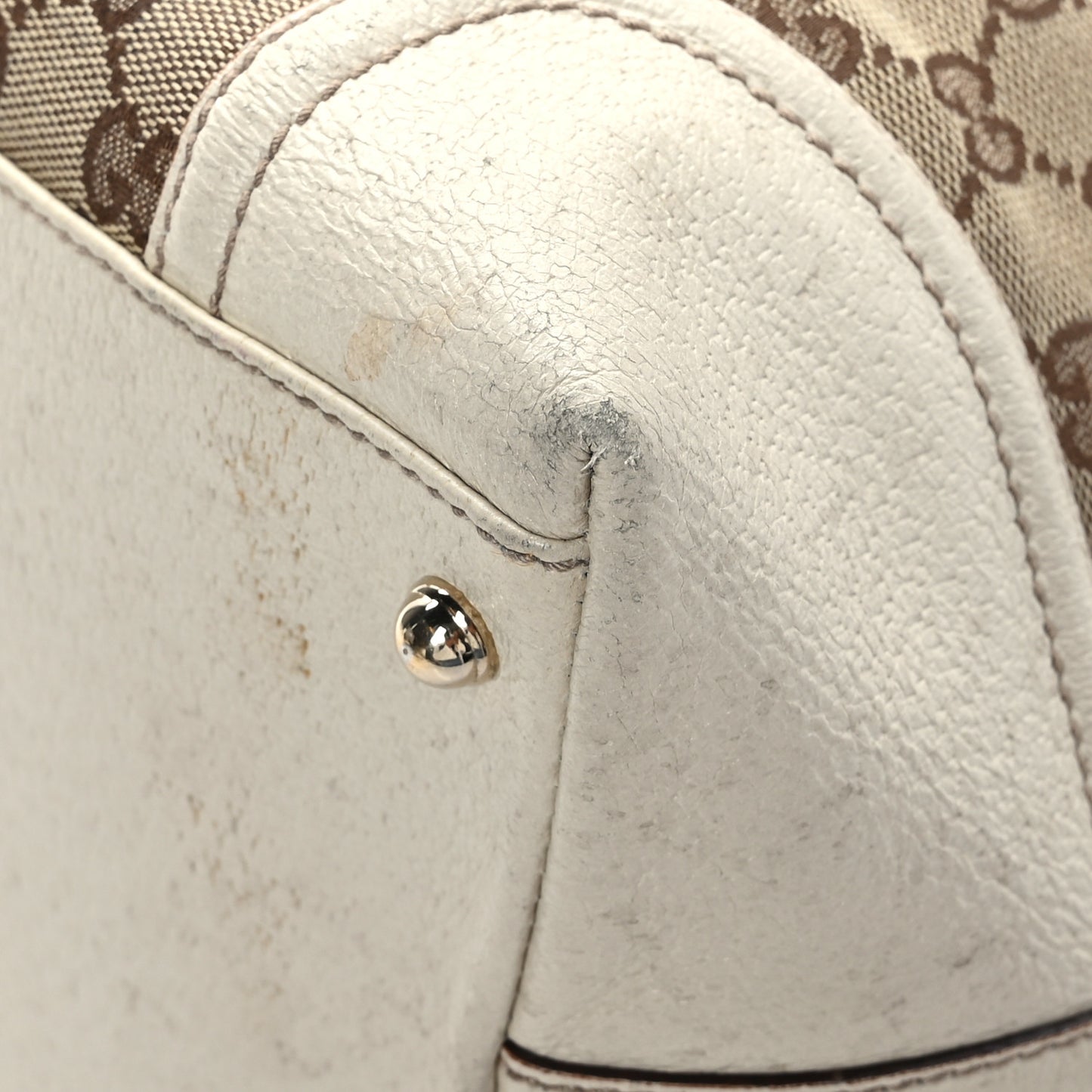 Monogram Web Large Treasure Boston Tote Beige