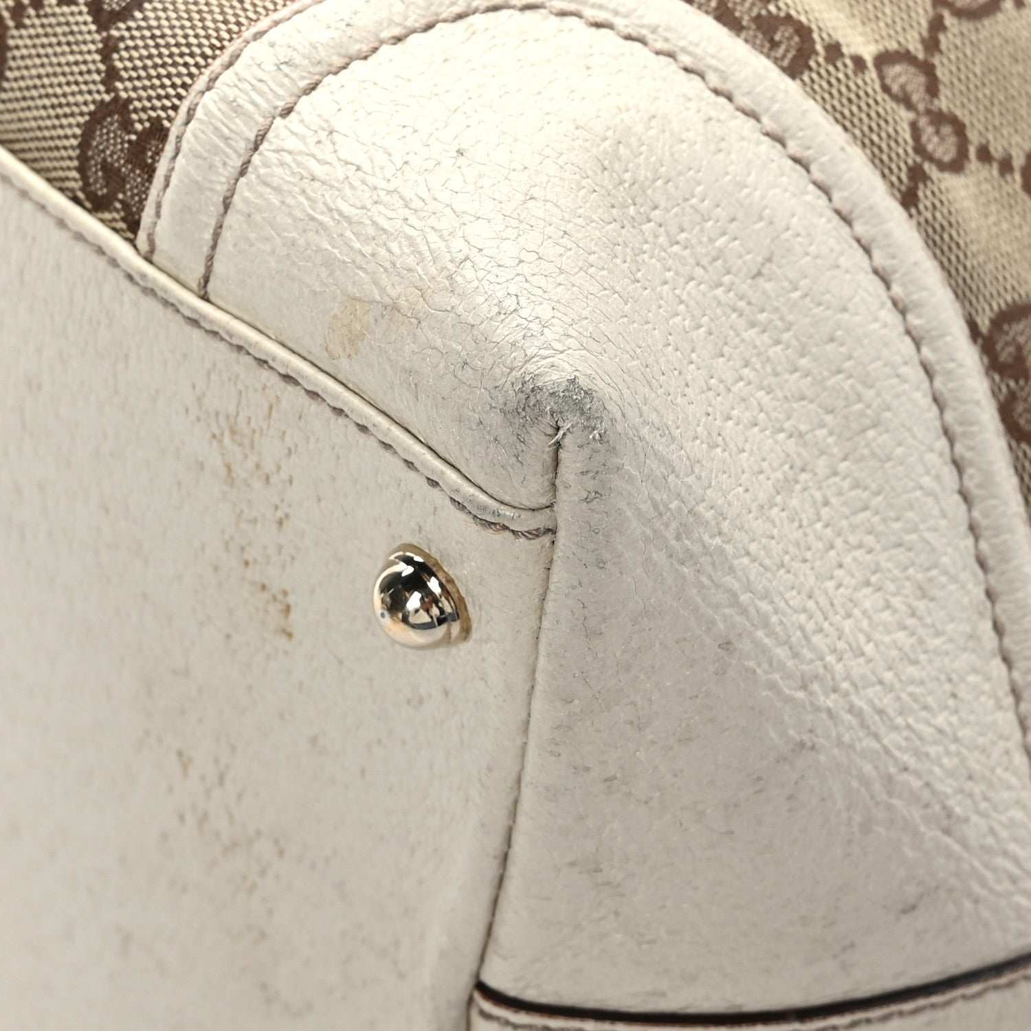 Gucci Monogram Web Large Treasure Boston Tote Beige 9 of 14