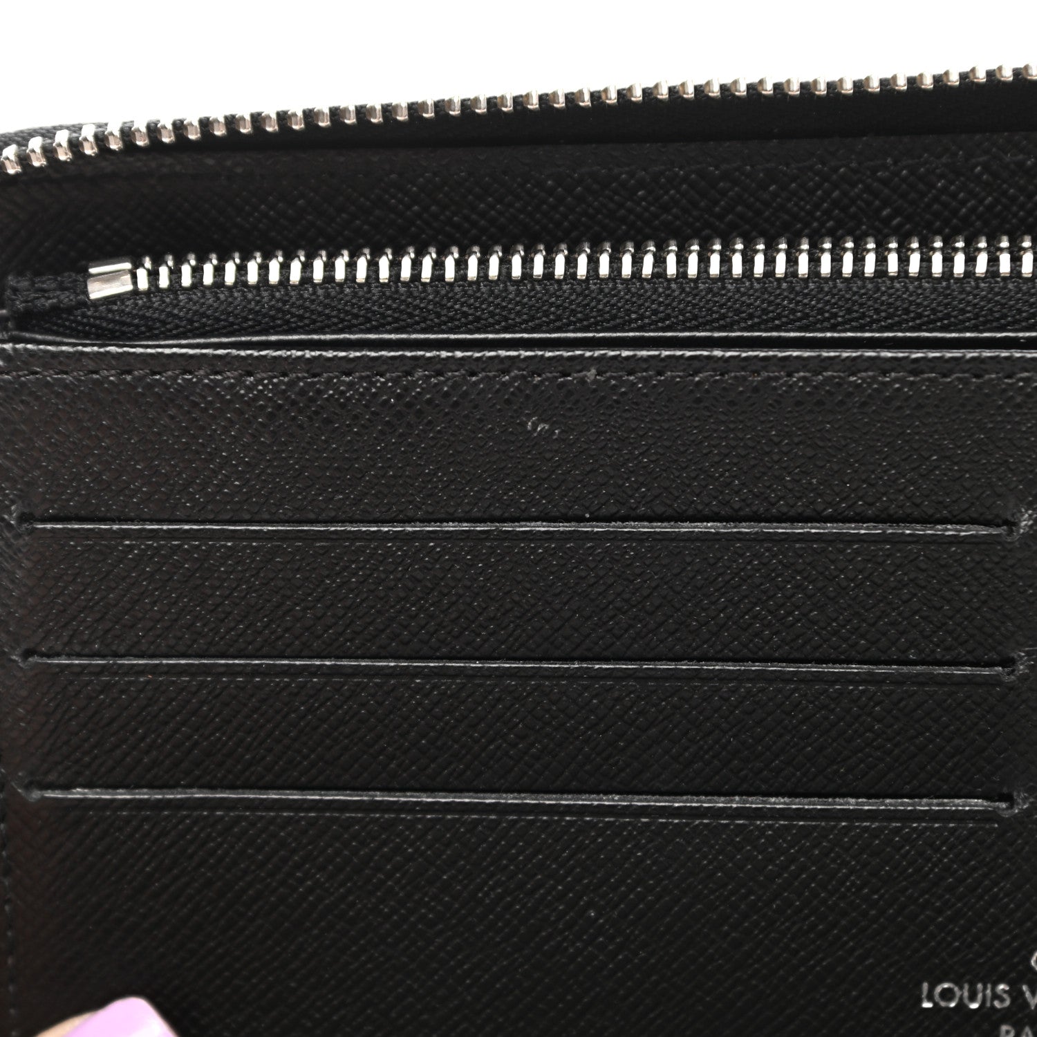 Louis Vuitton Epi Electric Zippy Organizer Wallet Black 9 of 12