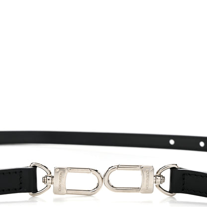 Louis Vuitton Calfskin 16mm Adjustable Shoulder Strap Black 4 of 4