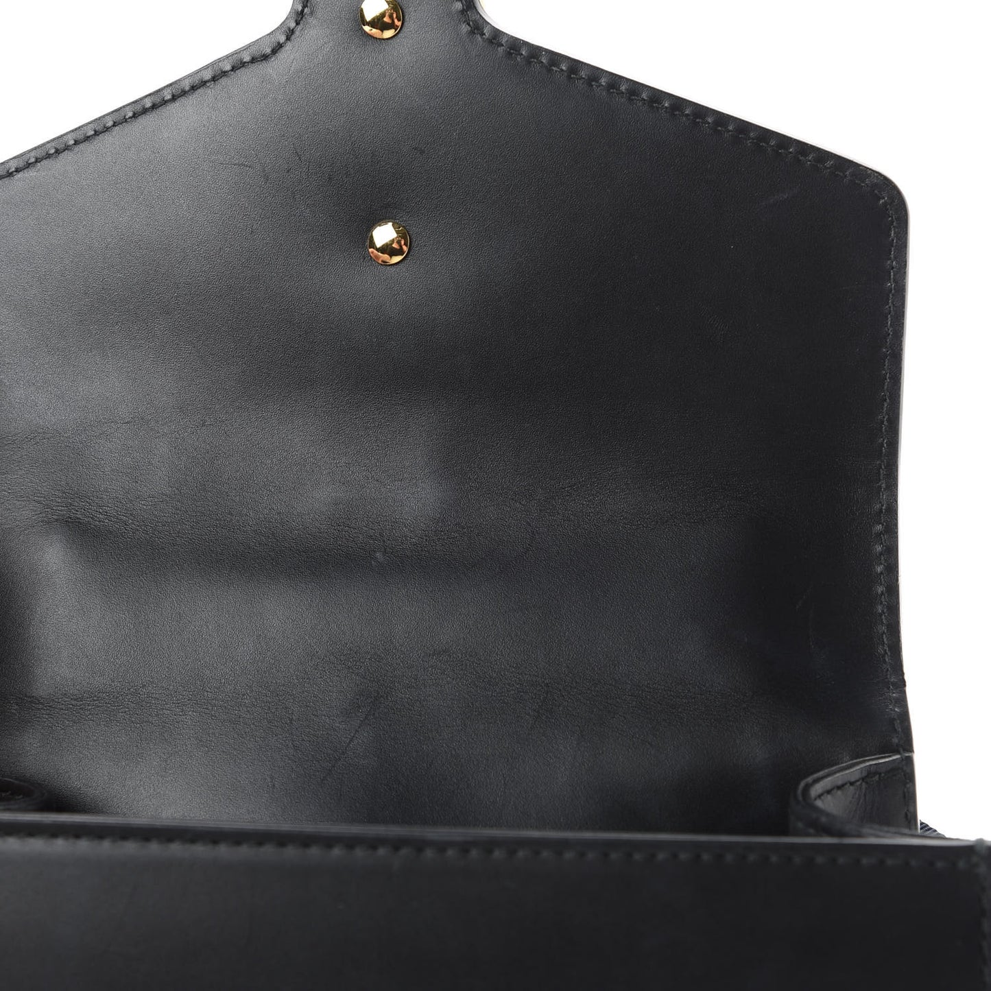 Calfskin Mini Sylvie Chain Shoulder Bag Black