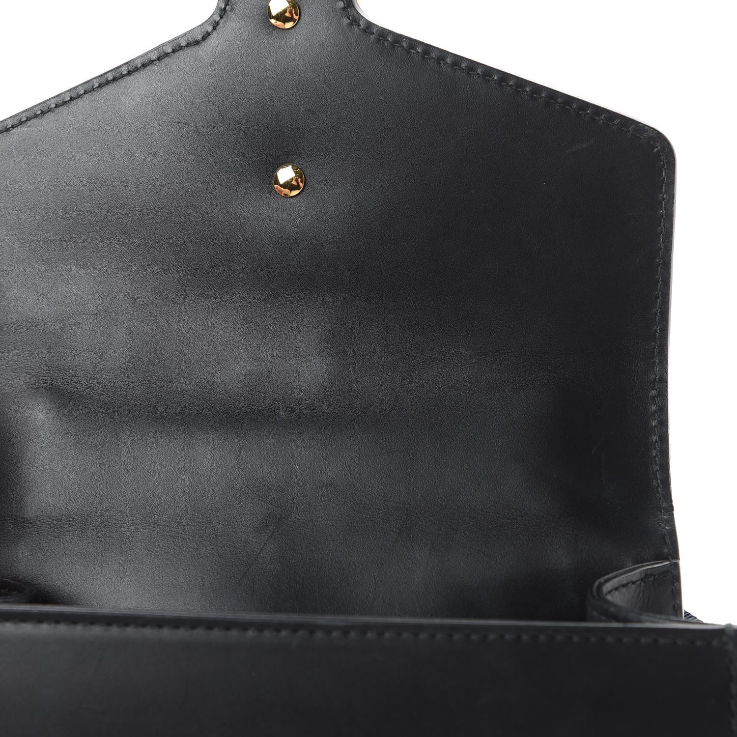 Gucci Calfskin Mini Sylvie Chain Shoulder Bag Black 11 of 12