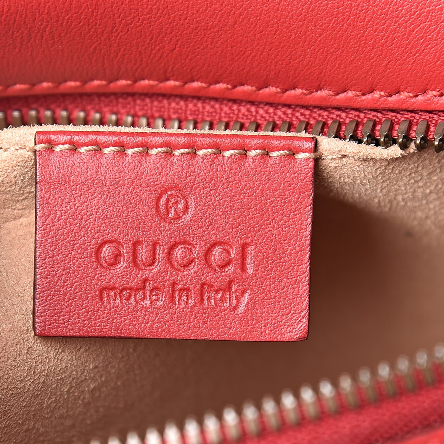 Gucci Calfskin Matelasse Small GG Marmont Chain Shoulder Bag Hibiscus Red 6 of 10