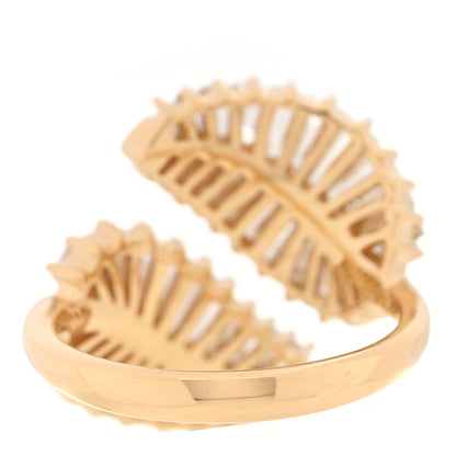 Anita Ko 18K Yellow Gold Diamond Classic Leaf Ring 53 6.5 3 of 4