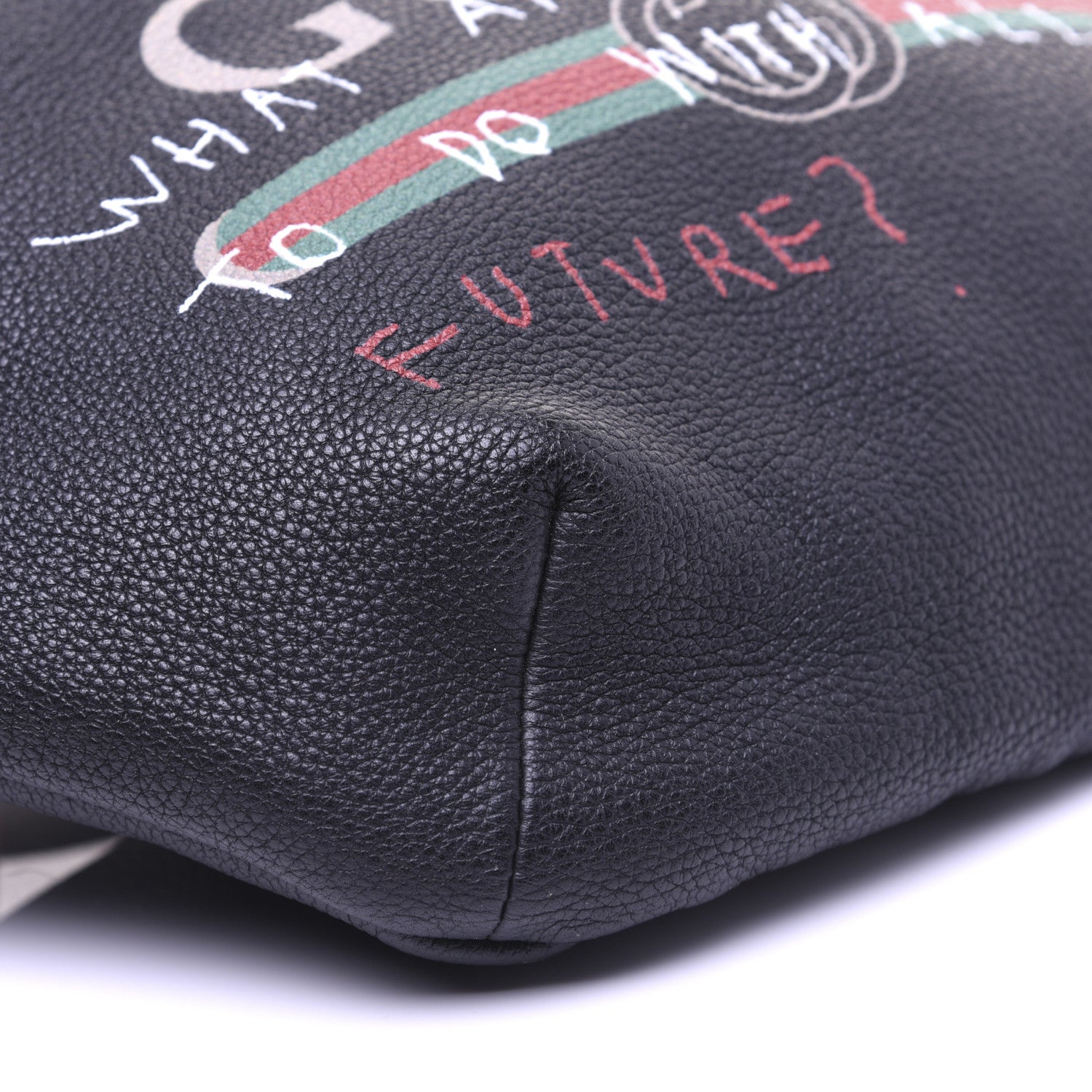 Gucci Grained Calfskin Coco Capitan Logo Belt Bag Black 5 of 10