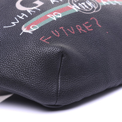 Gucci Grained Calfskin Coco Capitan Logo Belt Bag Black 5 of 10