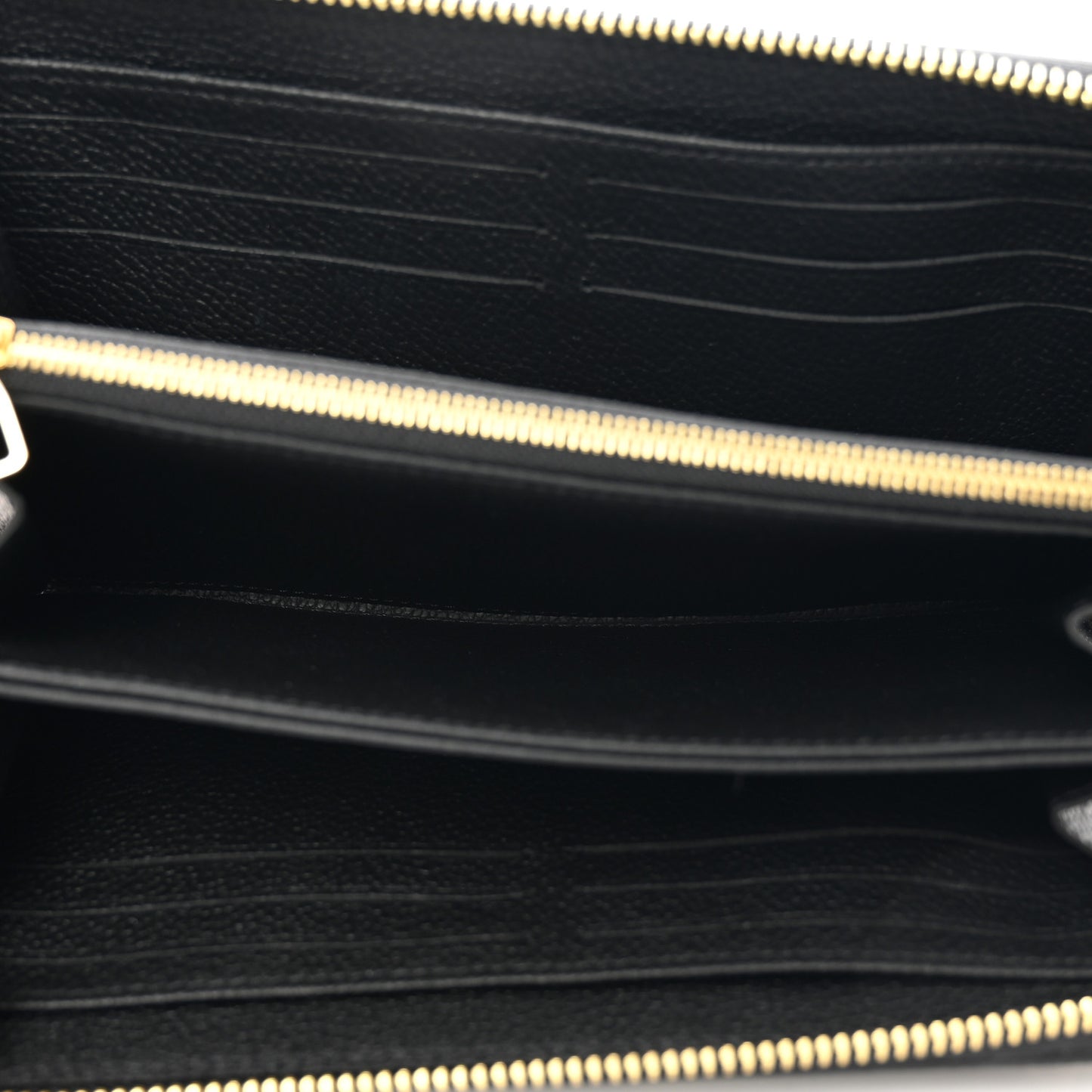 Empreinte Monogram Giant Zippy Wallet Black Beige