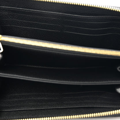 Louis Vuitton Empreinte Monogram Giant Zippy Wallet Black Beige 5 of 7