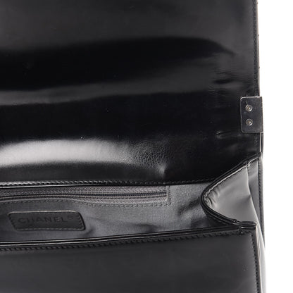 Chanel Glazed Calfskin Large Boy Flap Black 11 of 11