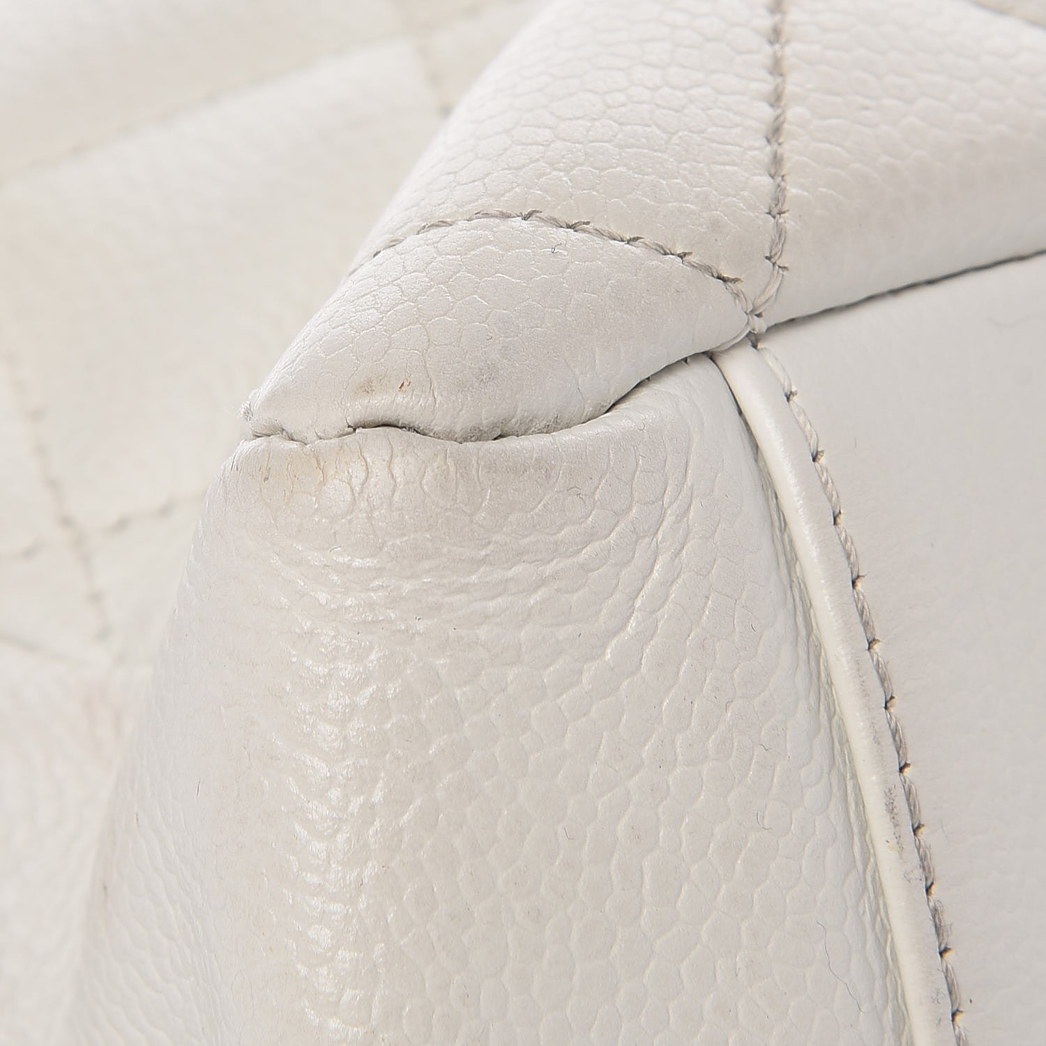 Chanel Caviar Quilted Grand Shopping Tote GST White 21 of 24